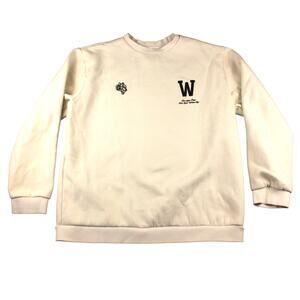 Darc Sport Wolves Club Sweatshirt Cream White Mens Sz L Limited Make Preppy